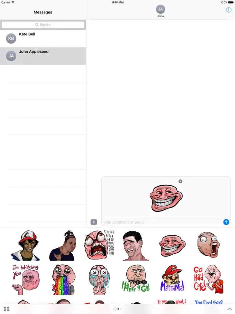 Dank Memes Stickers iPad  Screenshots