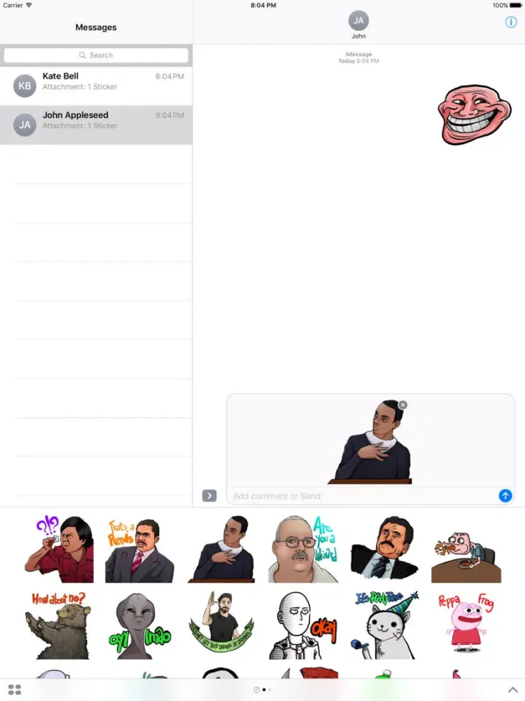 Dank Memes Stickers iPad  Screenshots