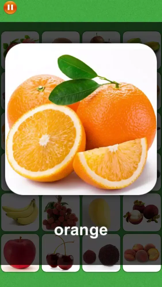 تصاویر Lovely baby fruit match and knowledge game FREE