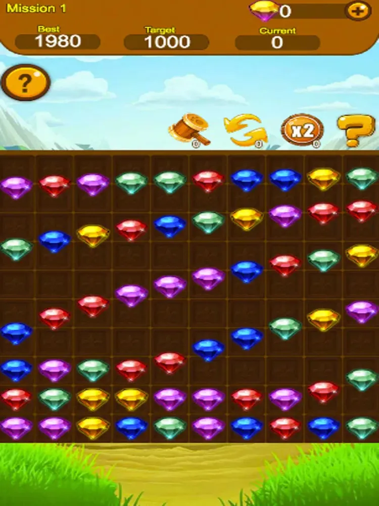 Diamond Crush - Innovative Diamond Match-3 Game iPad 应用截图