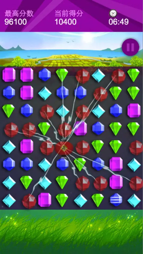 ภาพหน้าจอของ Diamond Crush 2017 - Happy new year,fun free games