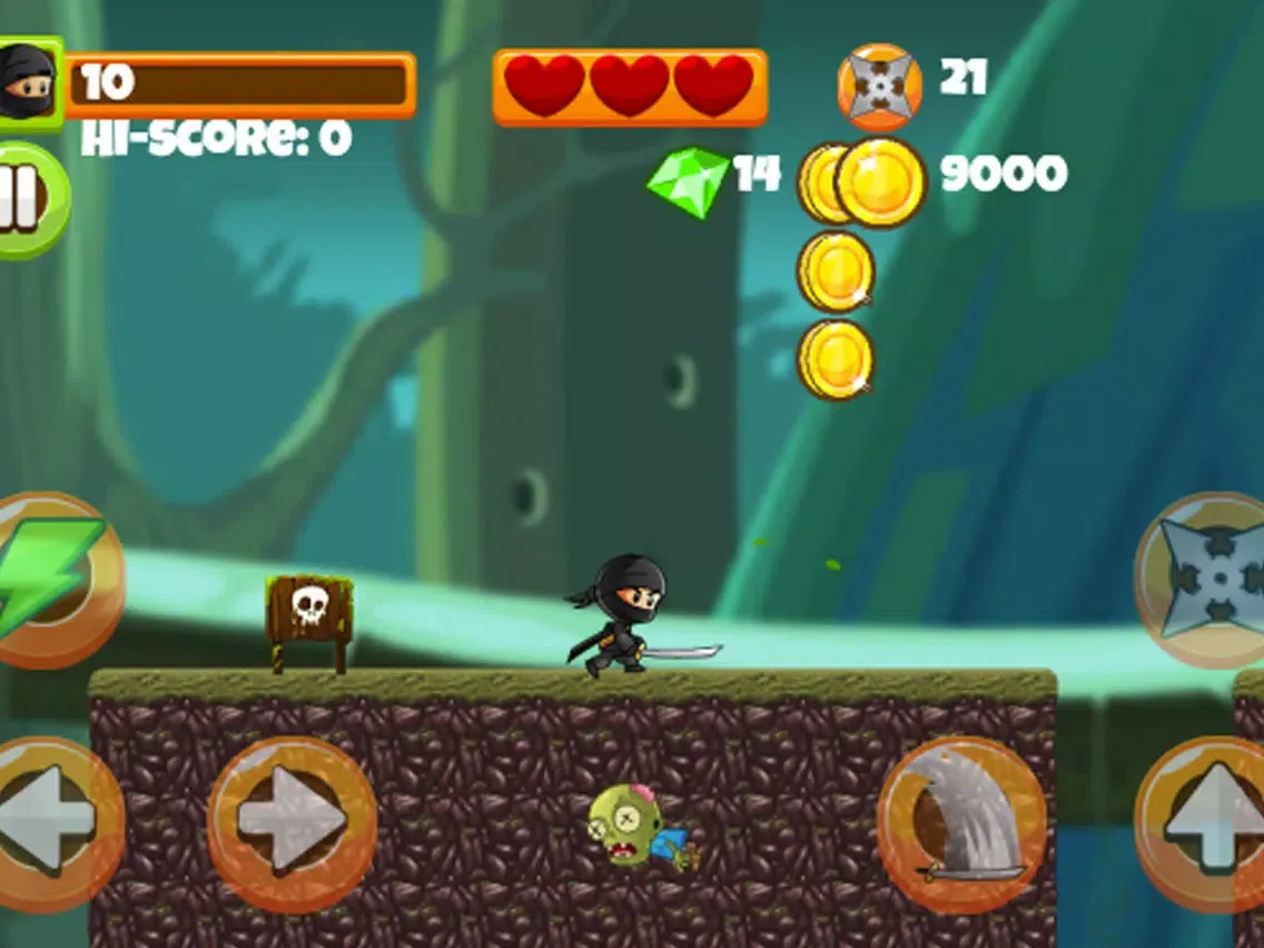 Capturas de tela do Ninja Beat Zombies - Arcade Games iPad 