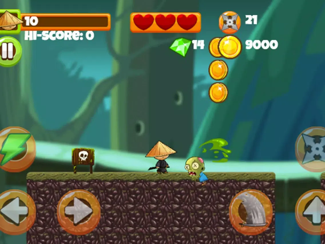 Capturas de tela do Ninja Beat Zombies - Arcade Games iPad 