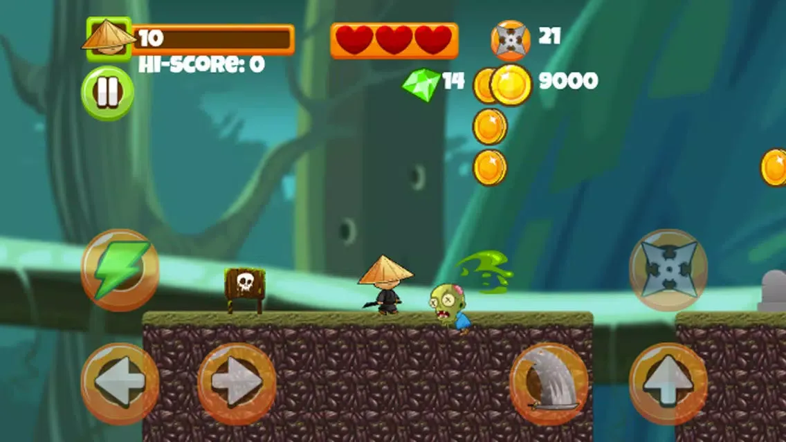 Capturas de tela do Ninja Beat Zombies - Arcade Games