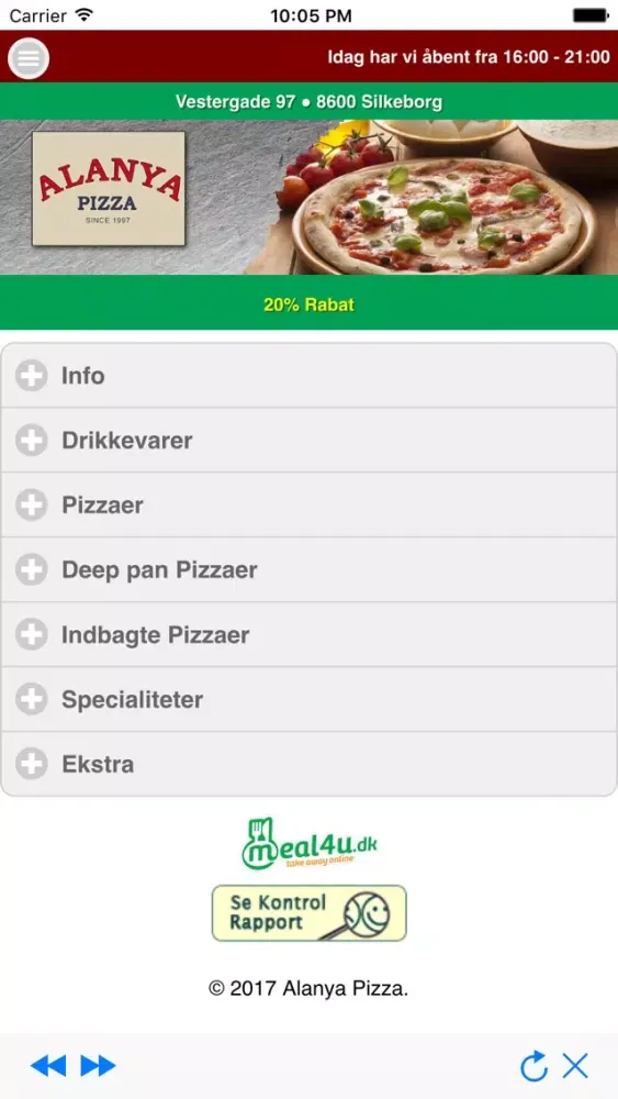 Alanya Pizza Silkeborg स्क्रीनशॉट