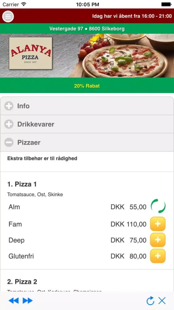 Alanya Pizza Silkeborg स्क्रीनशॉट