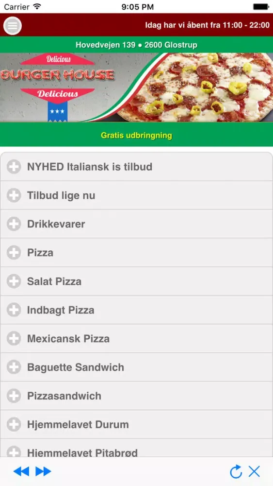 Capturas de tela do Burger House Glostrup