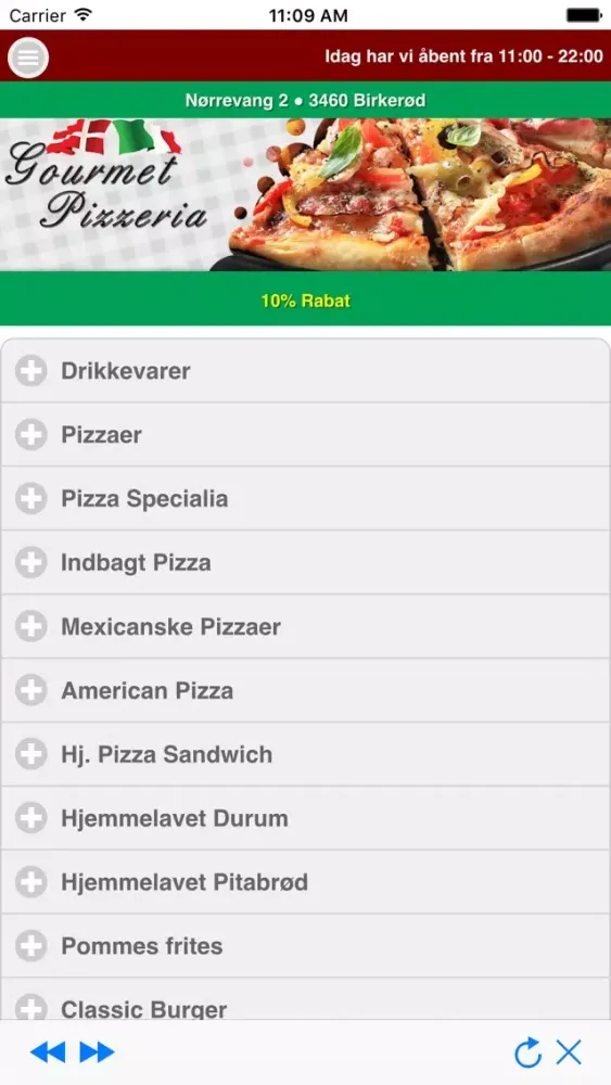 Zrzuty ekranu Gourmet Pizzeria