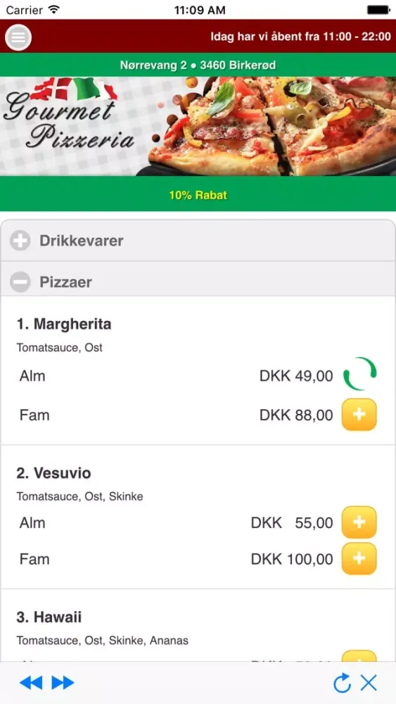 Zrzuty ekranu Gourmet Pizzeria