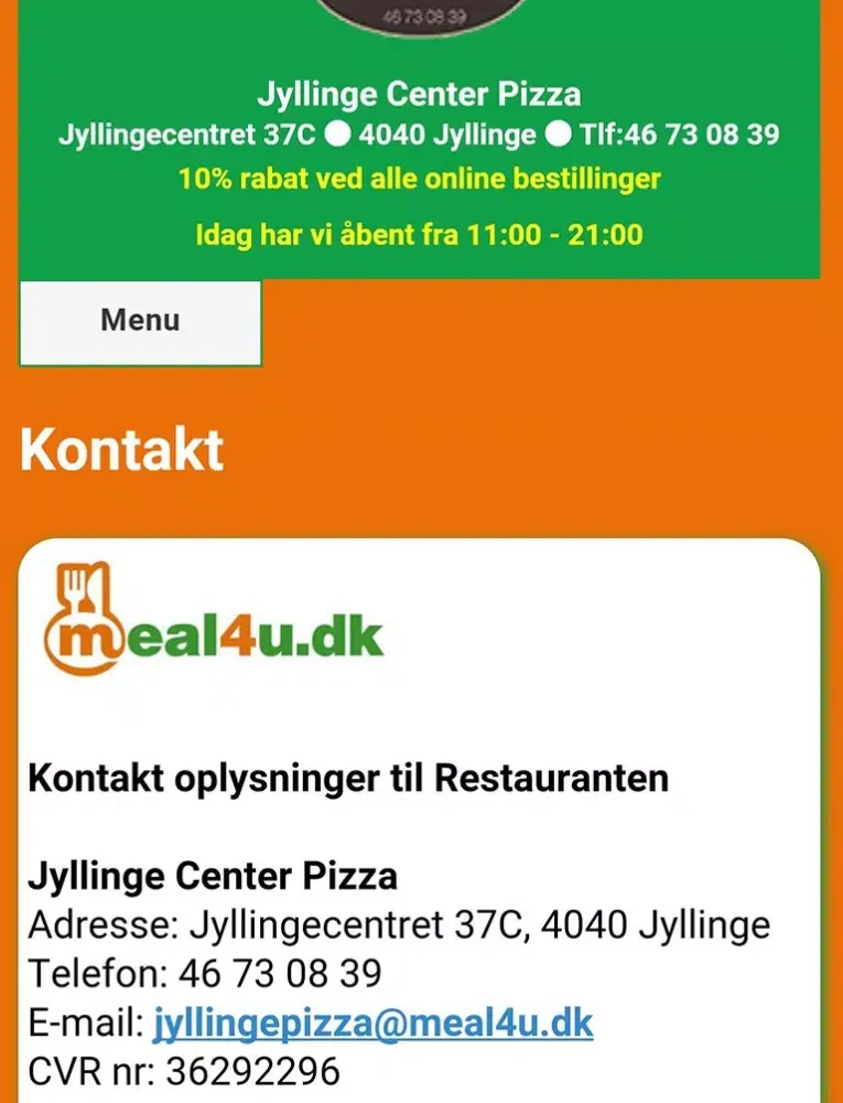 Jyllinge Pizza iPad 應用截圖