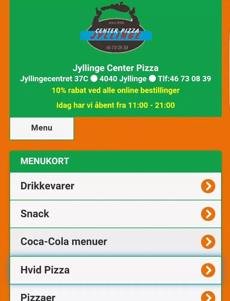 Jyllinge Pizza iPad 應用截圖