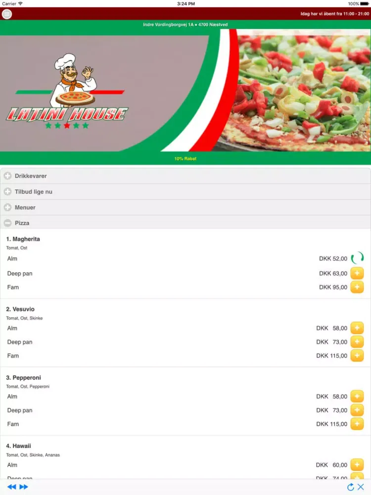Latini House - Næstved iPad  스크린샷