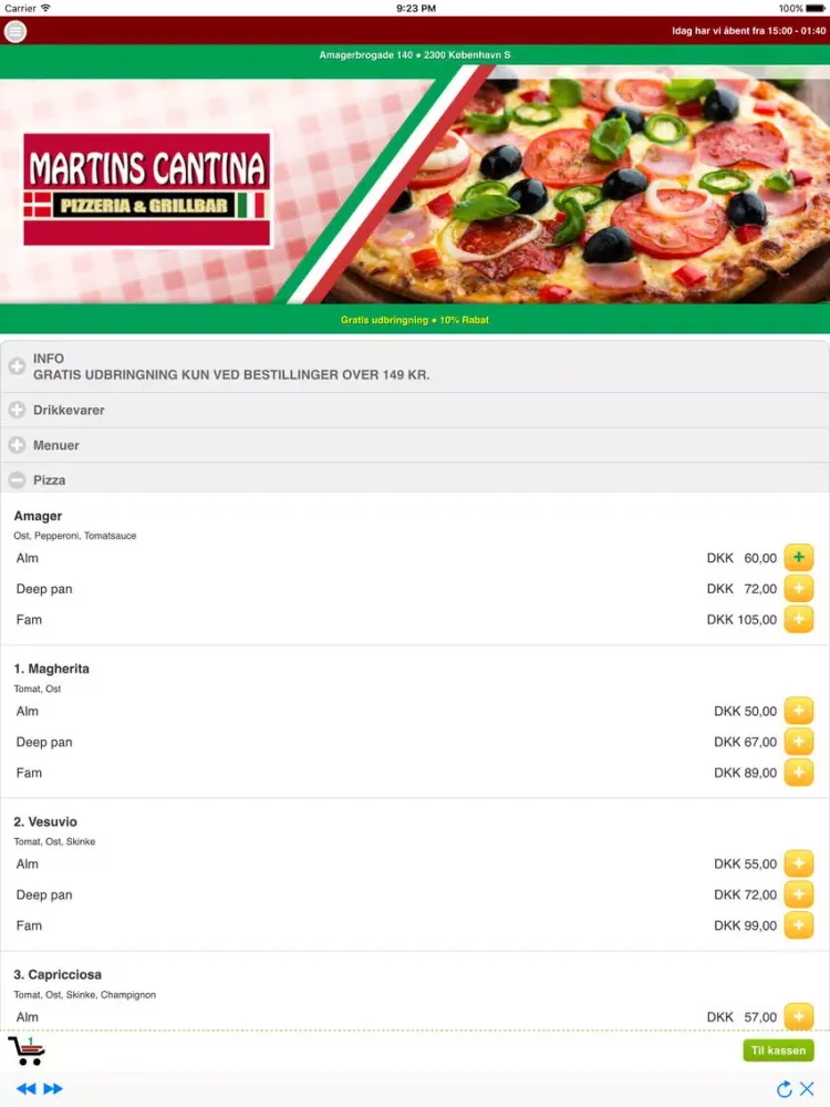 Martins Cantina iPad 應用截圖