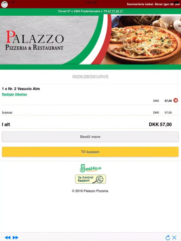 Capturas de pantalla de Palazzo Pizza iPad 