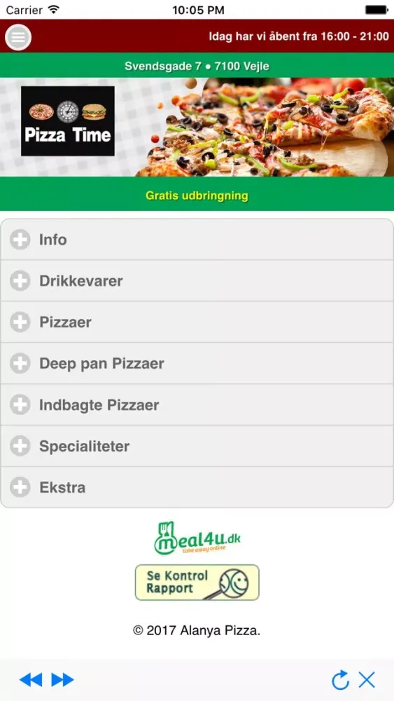 Pizza Time Vejle 7100應用截圖