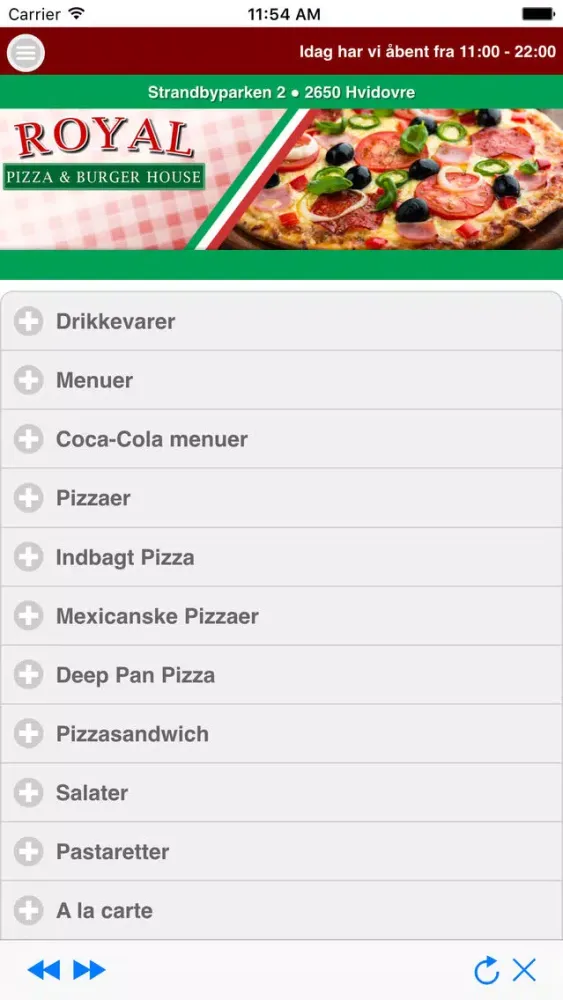 Royal Pizza House Hvidovre Screenshots