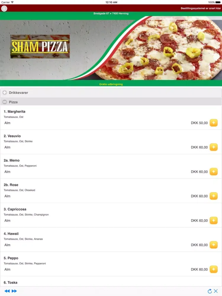 Sham Pizza iPad 應用截圖