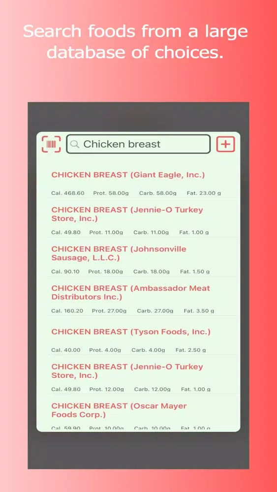 Meal Prep - Log Your Nutrition Screenshots
