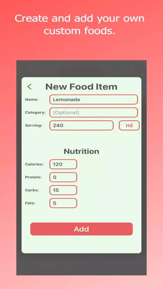 Meal Prep - Log Your Nutrition Screenshots