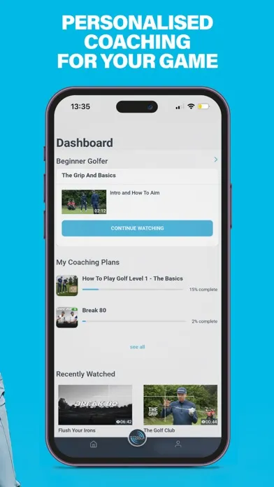 Capturas de tela do Me and My Golf: Coaching App
