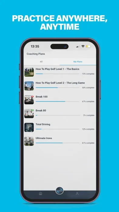 Capturas de tela do Me and My Golf: Coaching App