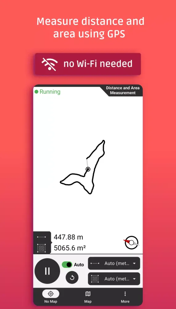 Distance and area measurement应用截图