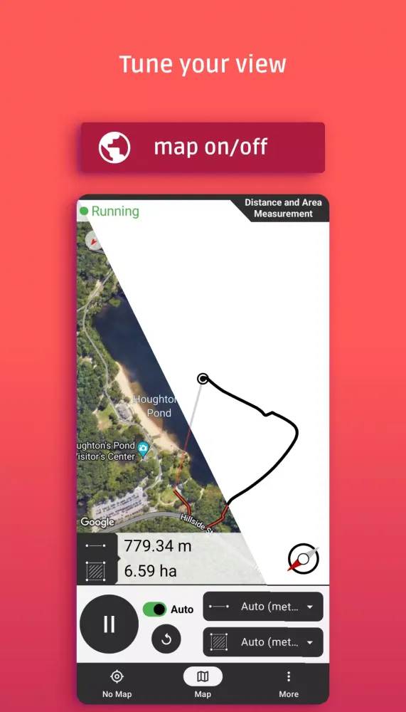Distance and area measurement应用截图