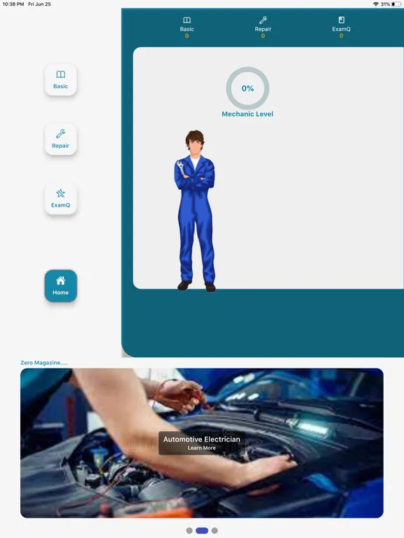 Mechanic quiz game iPad  Screenshots