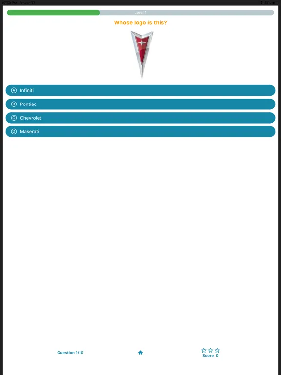 Mechanic quiz game iPad  Screenshots