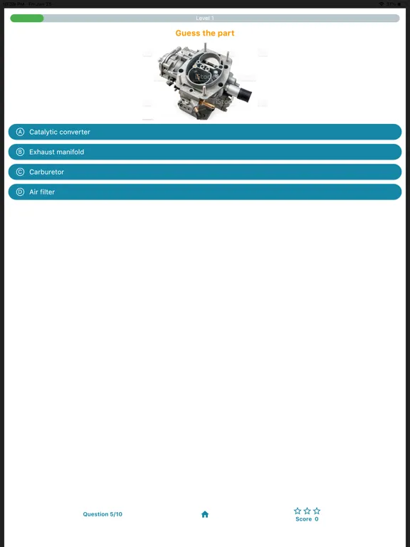 Mechanic quiz game iPad  Screenshots
