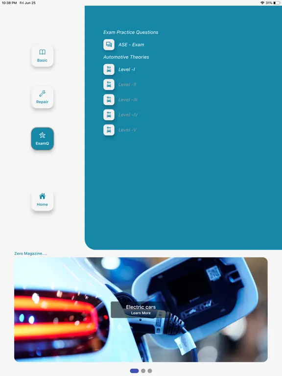 Mechanic quiz game iPad  Screenshots