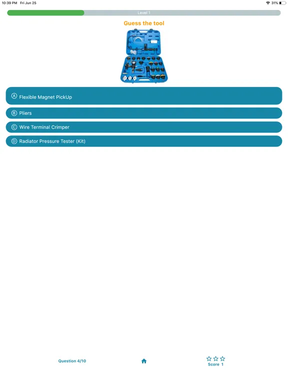 Mechanic quiz game iPad  Screenshots