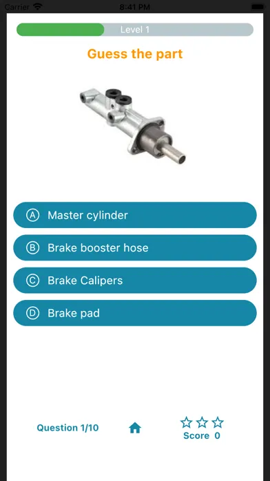 Mechanic quiz game Screenshots