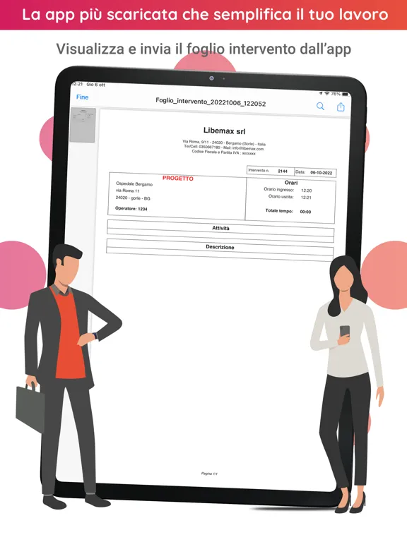 Rilevazione presenze e accessi iPad 應用截圖