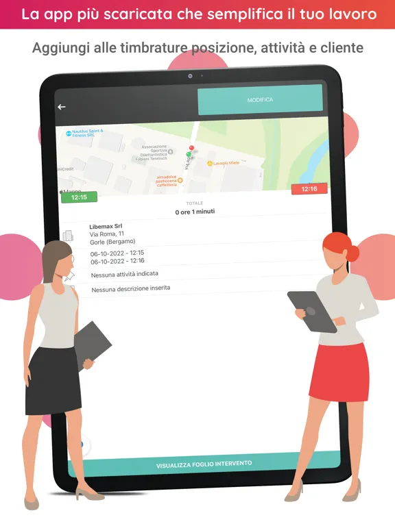 Rilevazione presenze e accessi iPad 應用截圖