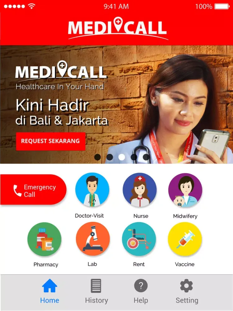 Zrzuty ekranu Medi-Call iPad 