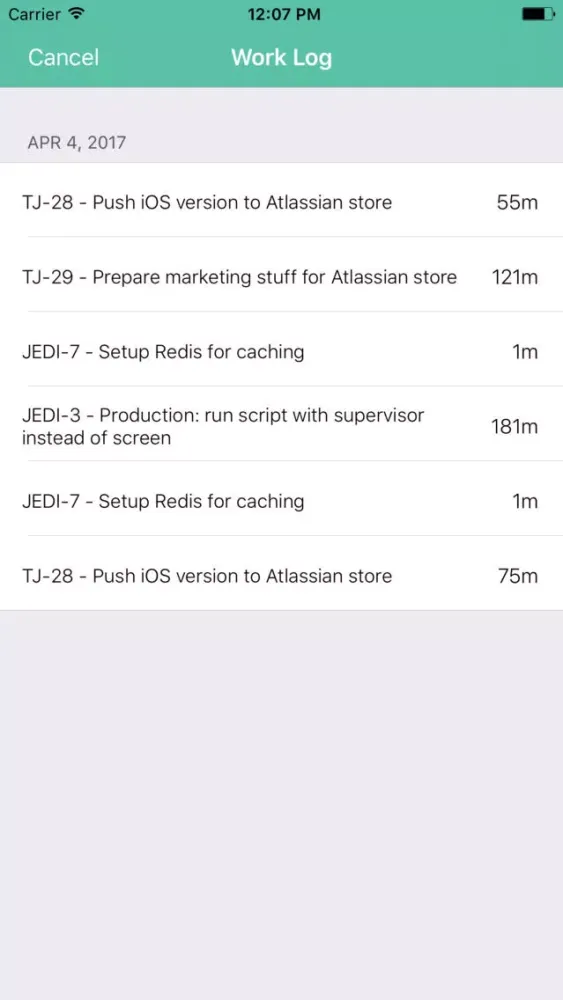 Time Tracker For JIRA 스크린샷