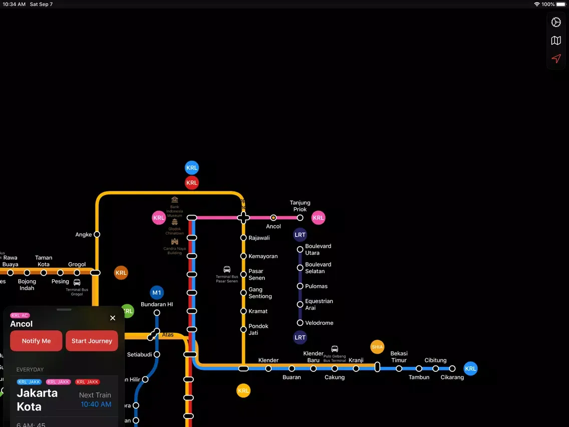 Jakarta LRT, MRT & Commuter iPad  스크린샷