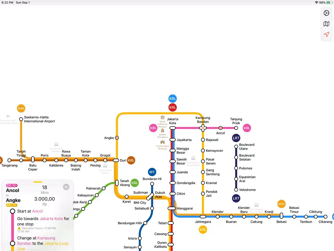 Jakarta LRT, MRT & Commuter iPad  스크린샷