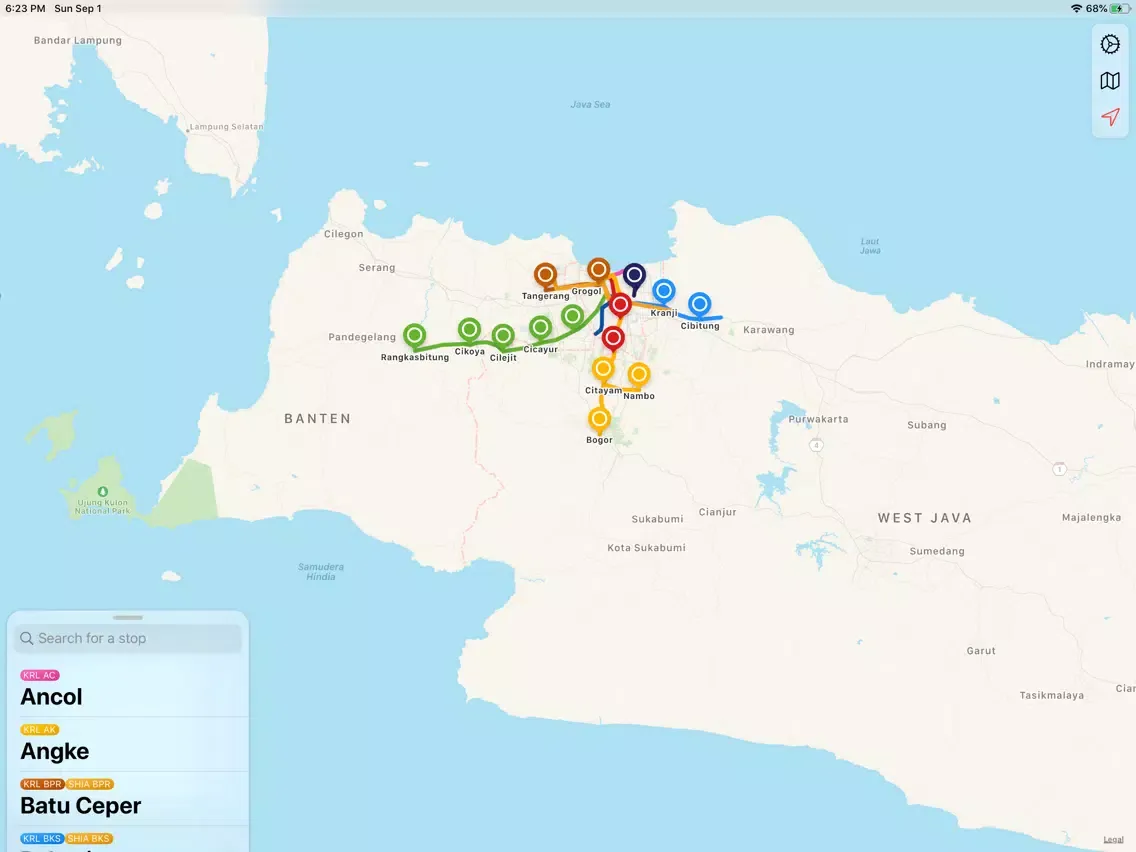 Jakarta LRT, MRT & Commuter iPad  스크린샷