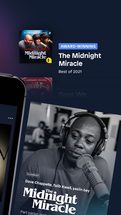 ภาพหน้าจอของ Luminary Podcasts & Originals