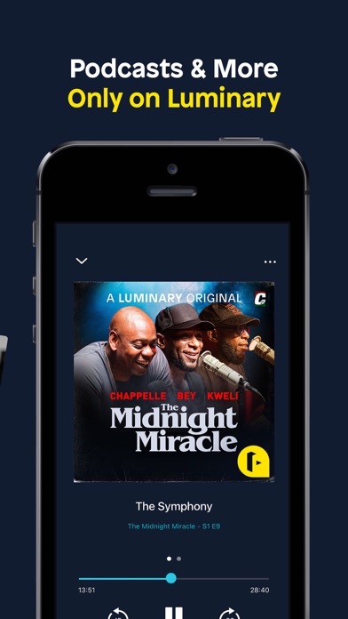 ภาพหน้าจอของ Luminary Podcasts & Originals