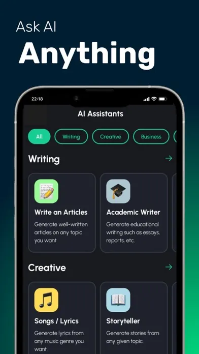 Capturas de tela do Chat Bolt AI - Open Assistant