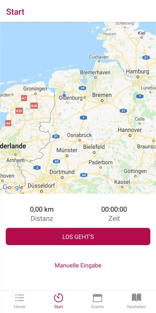 Screenshot di LEX Laufexperten