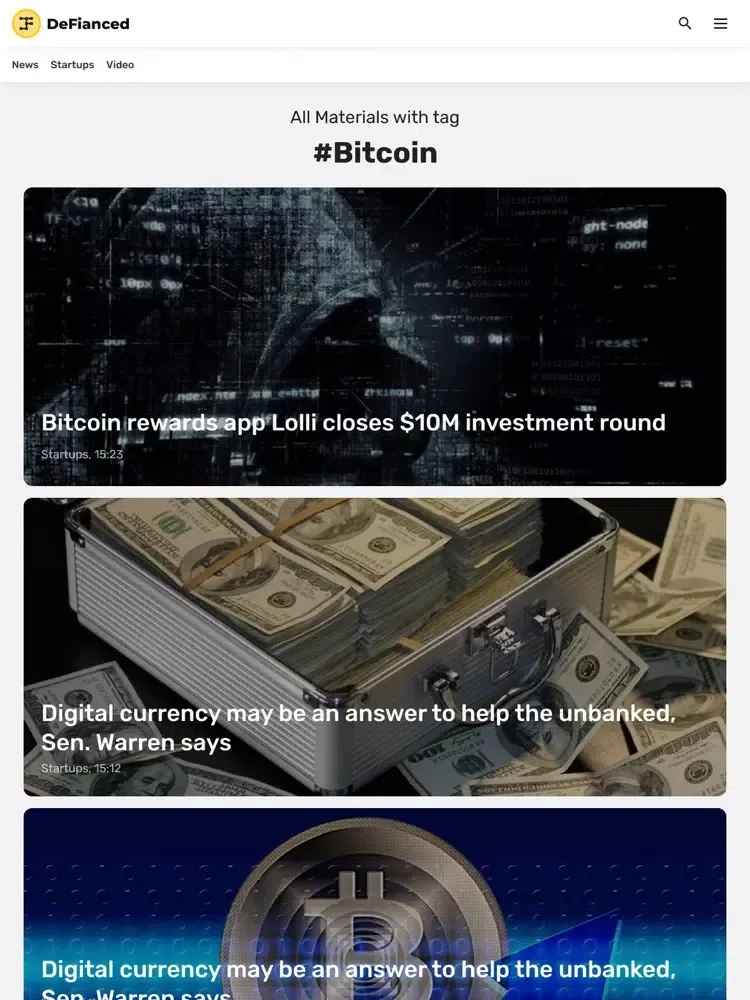 Captures d'écran de DeFi news by DeFianced.com iPad 