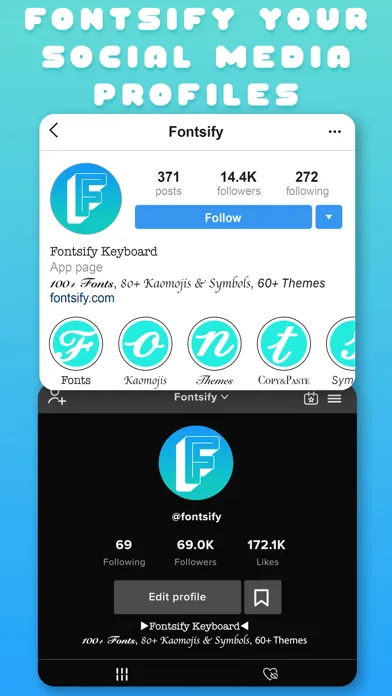 Tangkapan layar Fonts Art Keyboard Fontsify