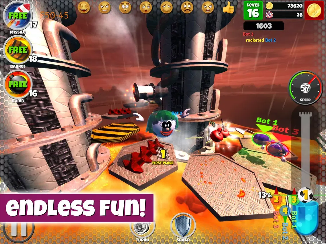 Capturas de pantalla de Rotomania 3D: Run, Jump to Top iPad 