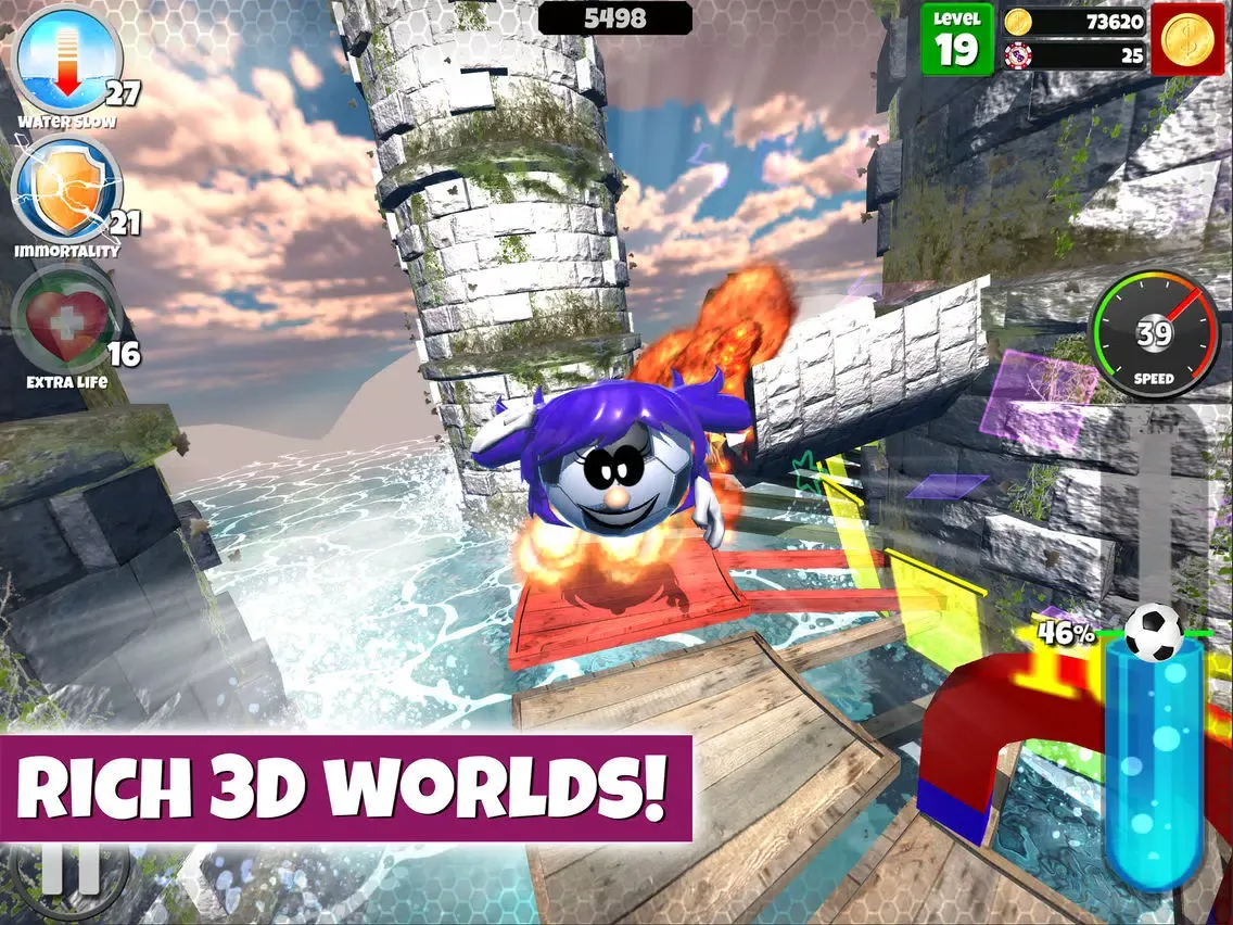 Capturas de pantalla de Rotomania 3D: Run, Jump to Top iPad 