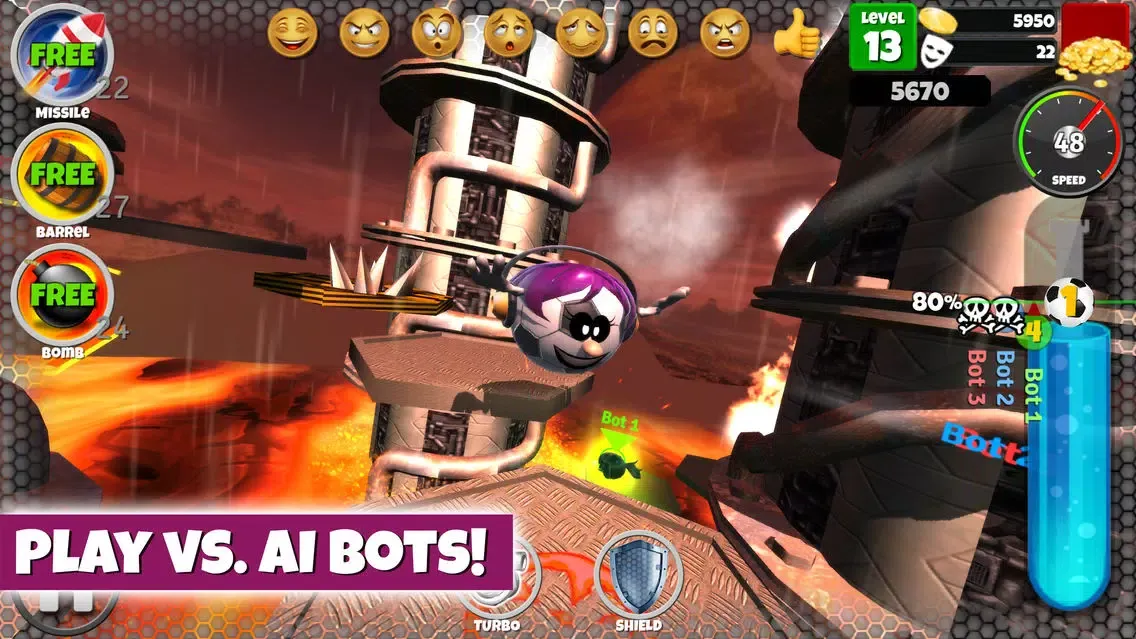 Capturas de pantalla de Rotomania 3D: Run, Jump to Top