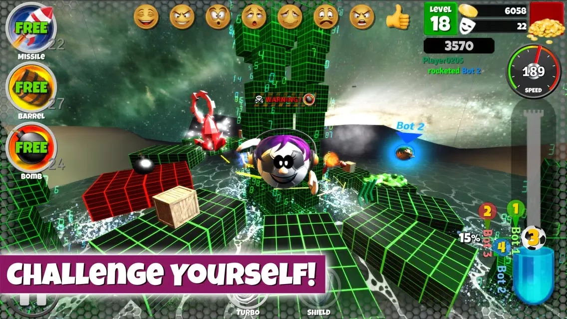 Capturas de pantalla de Rotomania 3D: Run, Jump to Top